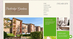 Desktop Screenshot of parkridgegardens.net
